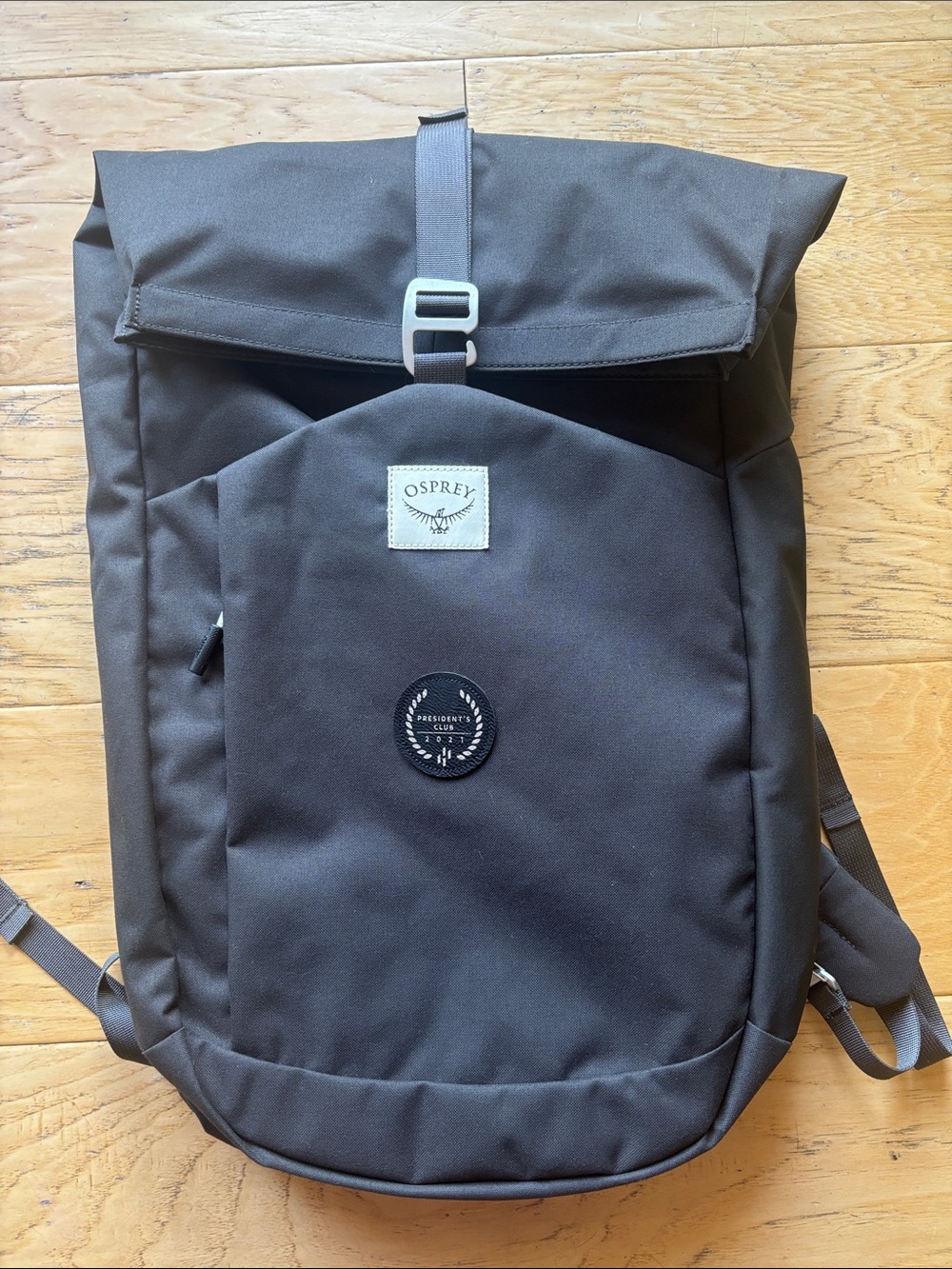 OSPREY Black Roll-Top Commuter Backpack